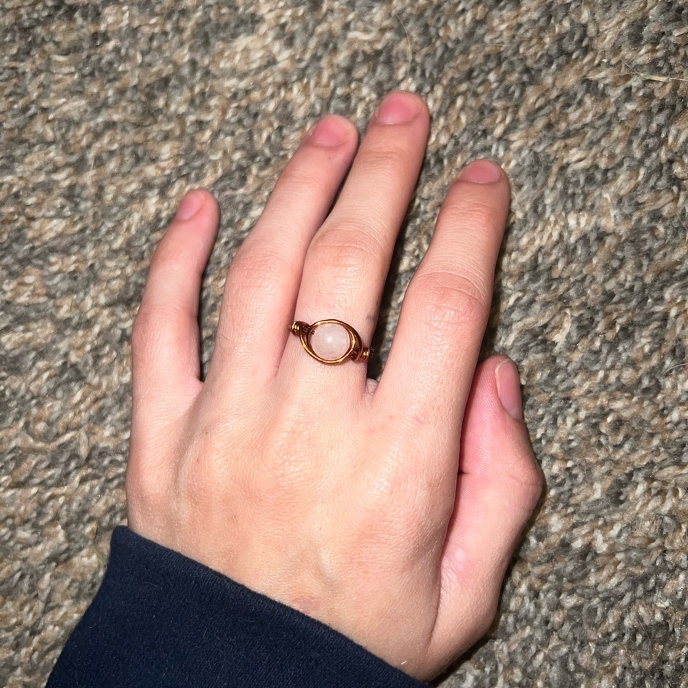 Handmade wire ring, size 7.5